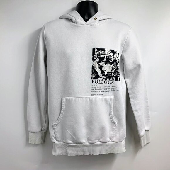 Ko Samui Tops - Ko Samui Women's Pollock Artwork Long Sleeve Cotton Hoodie Size L